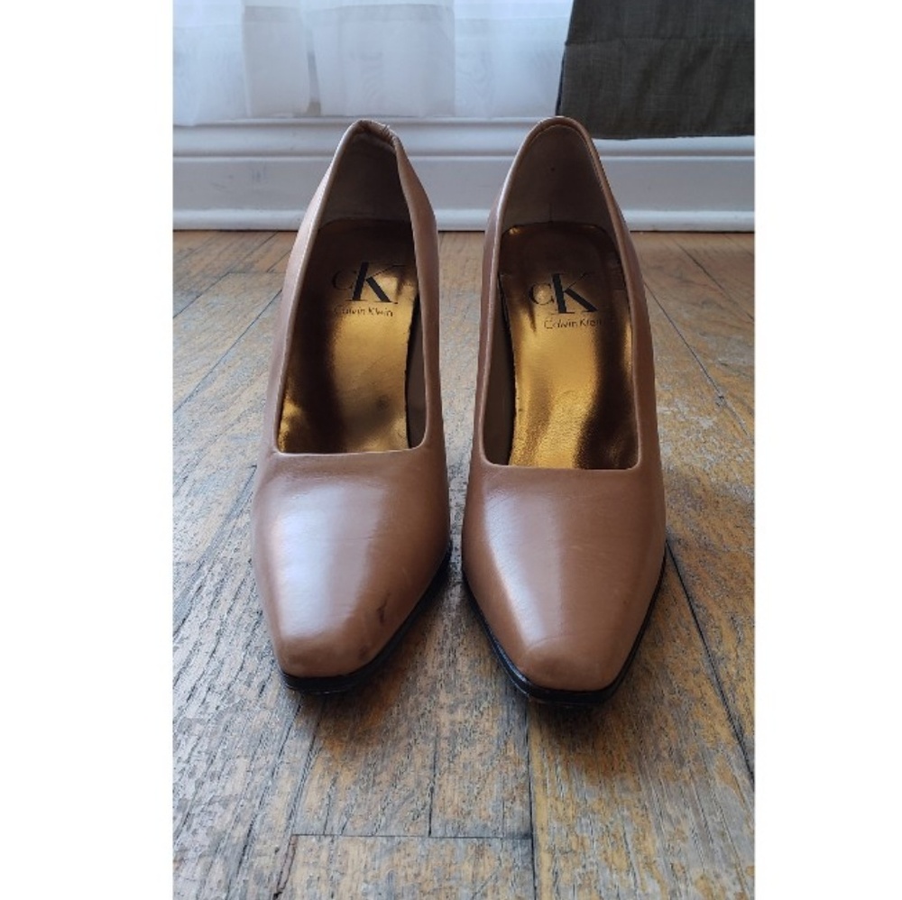 Tan Calvin Klein Pumps